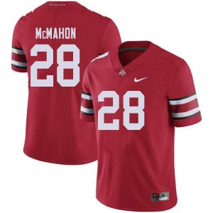 Men's Ohio State Buckeyes #28 Amari McMahon Red Nike NCAA College Football Jersey Hot Sale ZJX1644QV